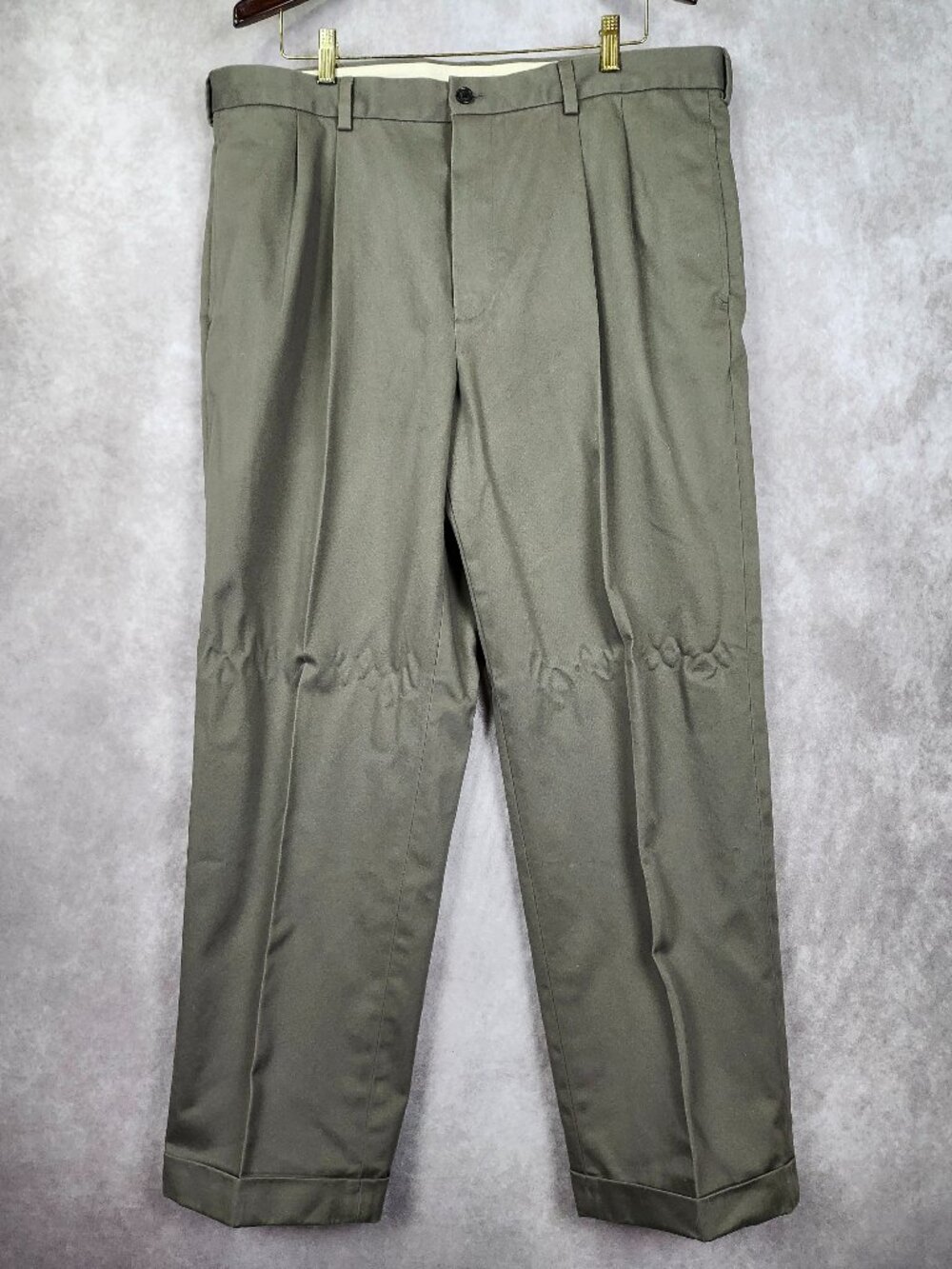 346 Brooks Brothers Advantage Chino Elliot Gray Chinos Size 40x30